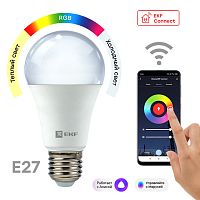 Умная лампа Connect 8W WIFI RGBW E27 | код  slwf-e27-rgbw | EKF